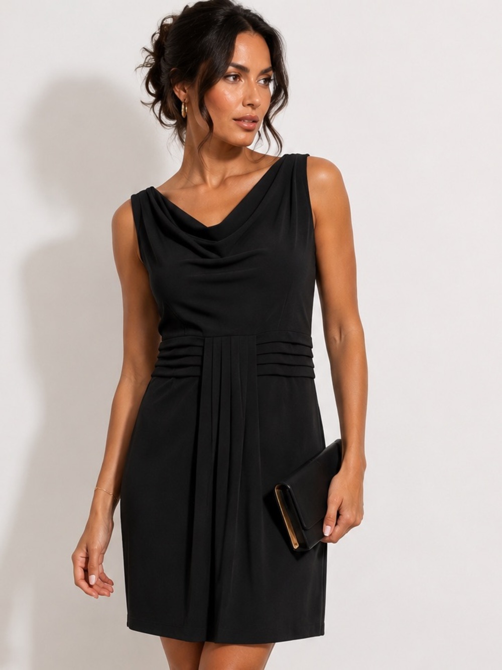 Jones New York Black Sleeveless Sheath Dress NWT Size 6 Career Cocktail Classic